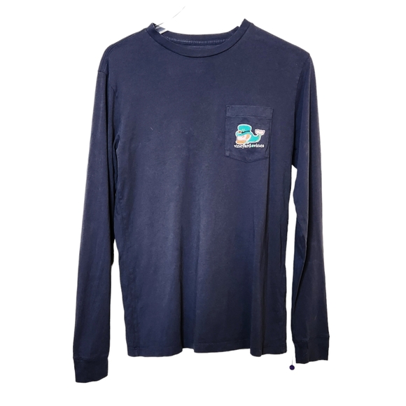 Vineyard Vines Happy St. Paddy's Day Long Sleeve Blue T-Shirt Men's Size XS - Picture 7 of 7